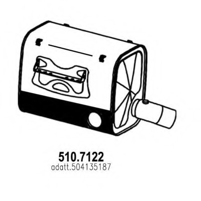 Filtru funingine/particule, sist.de esapament 510.7122 ASSO - Filtru funingine/particule Filtru funingine/particule, sist.de esapament 510.7122 ASSO - Filtru funingine/particule