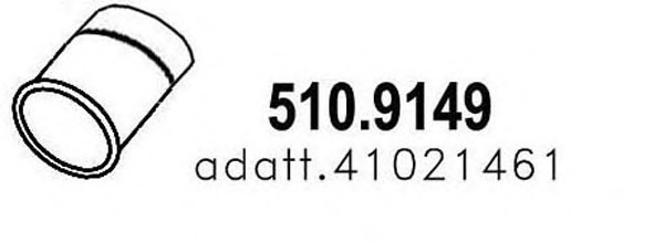 Racord evacuare 510.9149 ASSO - Teava de esapament