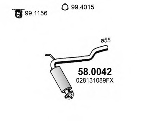 Catalizator 58.0042 ASSO - Catalizator Catalizator 58.0042 ASSO - Catalizator