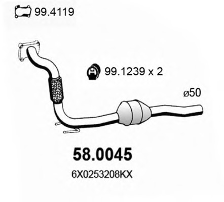 Catalizator 58.0045 ASSO - Catalizator Catalizator 58.0045 ASSO - Catalizator