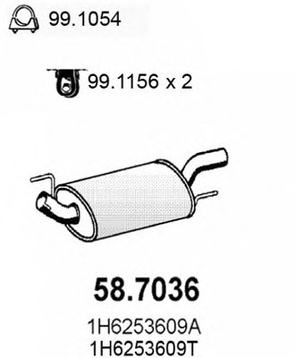 Toba esapament finala 58.7036 ASSO - Toba de esapament Toba esapament finala 58.7036 ASSO - Toba de esapament