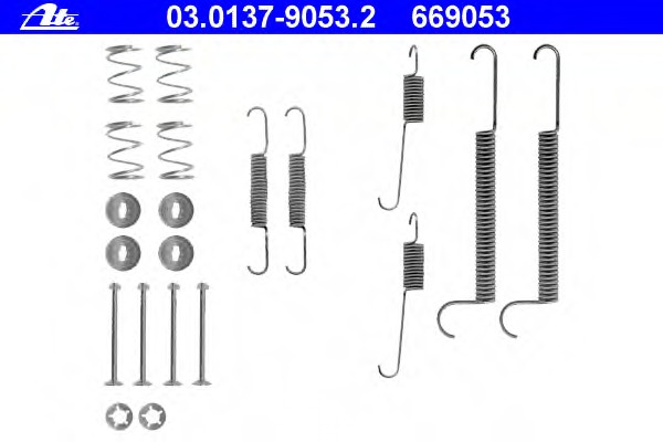 Set accesorii, sabot de frana 03.0137-9053.2 ATE - Frana tambur