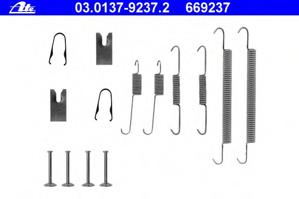 Set accesorii, sabot de frana 03.0137-9237.2 ATE - Frana tambur Set accesorii, sabot de frana 03.0137-9237.2 ATE - Frana tambur