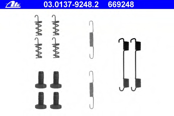 set accesorii, saboti frana parcare 03.0137-9248.2 ATE - Frana tambur set accesorii, saboti frana parcare 03.0137-9248.2 ATE - Frana tambur