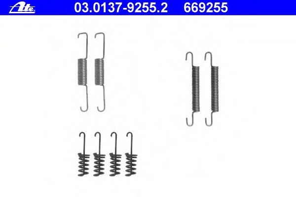 set accesorii, saboti frana parcare 03.0137-9255.2 ATE - Frana de mana
