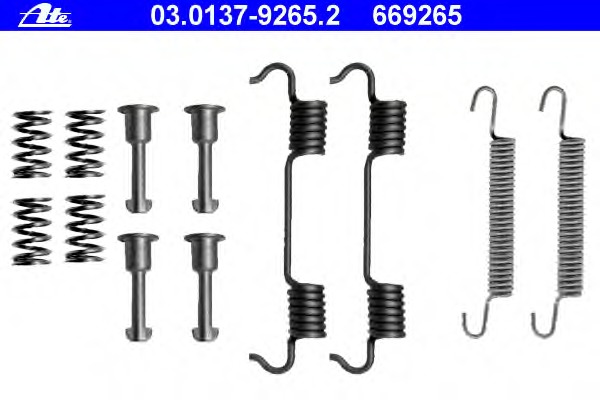 set accesorii, saboti frana parcare 03.0137-9265.2 ATE - Frana tambur set accesorii, saboti frana parcare 03.0137-9265.2 ATE - Frana tambur