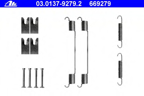 Set accesorii, sabot de frana 03.0137-9279.2 ATE - Frana tambur
