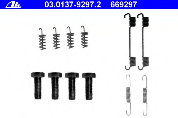 set accesorii, saboti frana parcare 03.0137-9297.2 ATE - Frana de mana