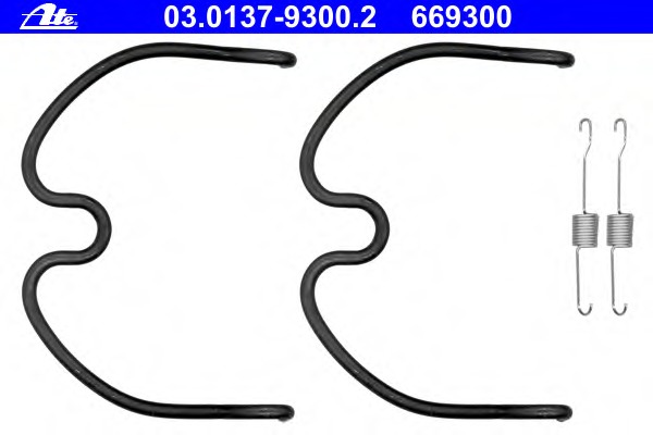 Set accesorii, sabot de frana 03.0137-9300.2 ATE - Frana tambur