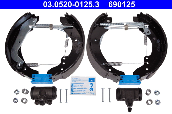 Set saboti frana 03.0520-0125.3 ATE - Material frictiune sabot frana/ sabot frana