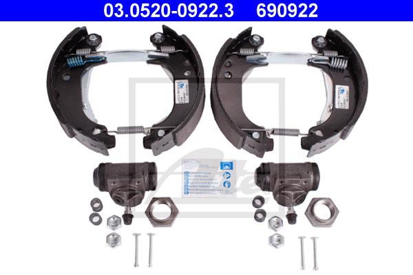 Set saboti frana 03.0520-0922.3 ATE - Material frictiune sabot frana/ sabot frana Set saboti frana 03.0520-0922.3 ATE - Material frictiune sabot frana/ sabot frana