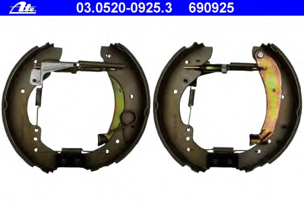 Set saboti frana 03.0520-0925.3 ATE - Material frictiune sabot frana/ sabot frana