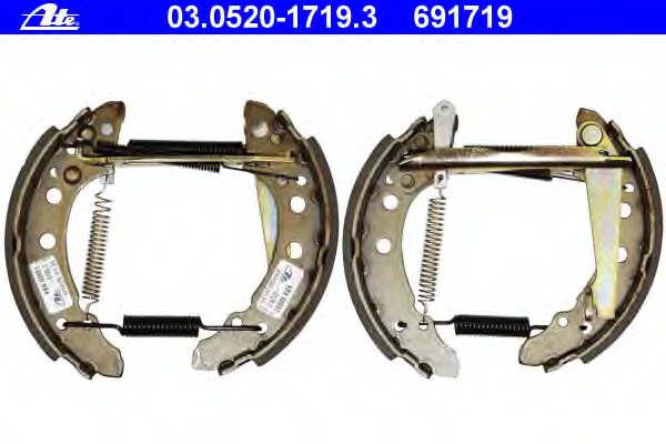 Set saboti frana 03.0520-1719.3 ATE - Material frictiune sabot frana/ sabot frana
