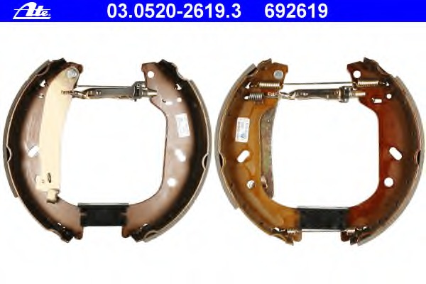 Set saboti frana 03.0520-2619.3 ATE - Material frictiune sabot frana/ sabot frana Set saboti frana 03.0520-2619.3 ATE - Material frictiune sabot frana/ sabot frana