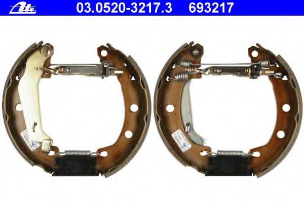 Set saboti frana 03.0520-3217.3 ATE - Material frictiune sabot frana/ sabot frana