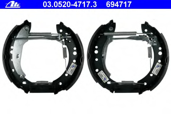 Set saboti frana 03.0520-4717.3 ATE - Material frictiune sabot frana/ sabot frana Set saboti frana 03.0520-4717.3 ATE - Material frictiune sabot frana/ sabot frana