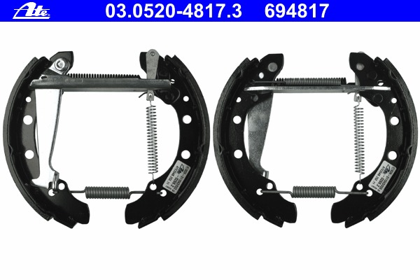 Set saboti frana 03.0520-4817.3 ATE - Material frictiune sabot frana/ sabot frana Set saboti frana 03.0520-4817.3 ATE - Material frictiune sabot frana/ sabot frana