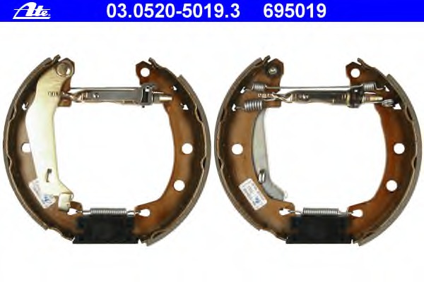 Set saboti frana 03.0520-5019.3 ATE - Material frictiune sabot frana/ sabot frana