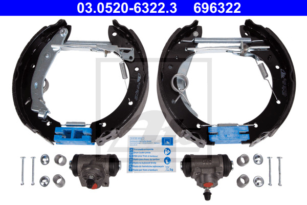 Set saboti frana 03.0520-6322.3 ATE - Frana tambur Set saboti frana 03.0520-6322.3 ATE - Frana tambur