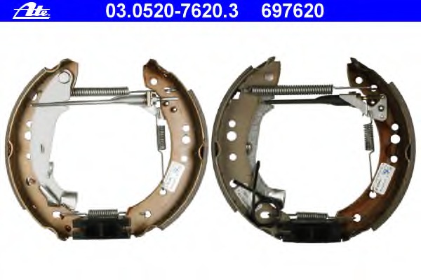 Set saboti frana 03.0520-7620.3 ATE - Material frictiune sabot frana/ sabot frana Set saboti frana 03.0520-7620.3 ATE - Material frictiune sabot frana/ sabot frana
