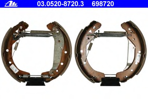 Set saboti frana 03.0520-8720.3 ATE - Material frictiune sabot frana/ sabot frana Set saboti frana 03.0520-8720.3 ATE - Material frictiune sabot frana/ sabot frana
