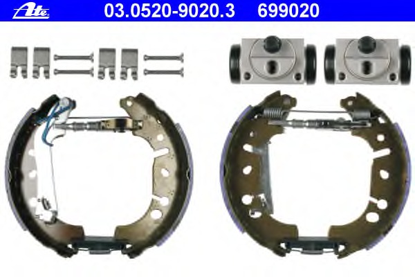 Set saboti frana 03.0520-9020.3 ATE - Frana tambur