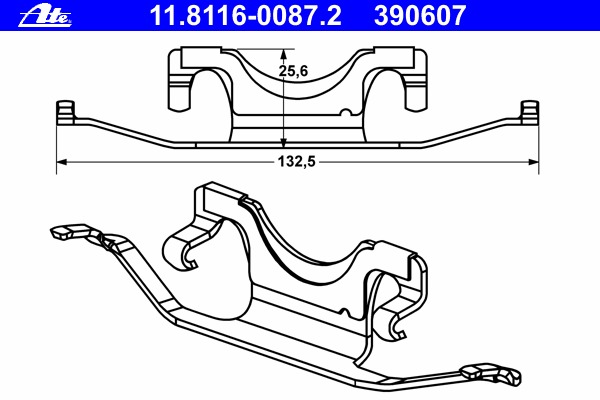 Arc, etrier frana 11.8116-0087.2 ATE - Etrier Arc, etrier frana 11.8116-0087.2 ATE - Etrier