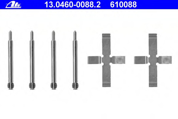 Set accesorii, placute frana 13.0460-0088.2 ATE - Frana disc Set accesorii, placute frana 13.0460-0088.2 ATE - Frana disc