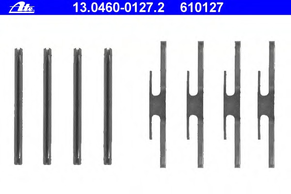 Set accesorii, placute frana 13.0460-0127.2 ATE - Frana disc Set accesorii, placute frana 13.0460-0127.2 ATE - Frana disc