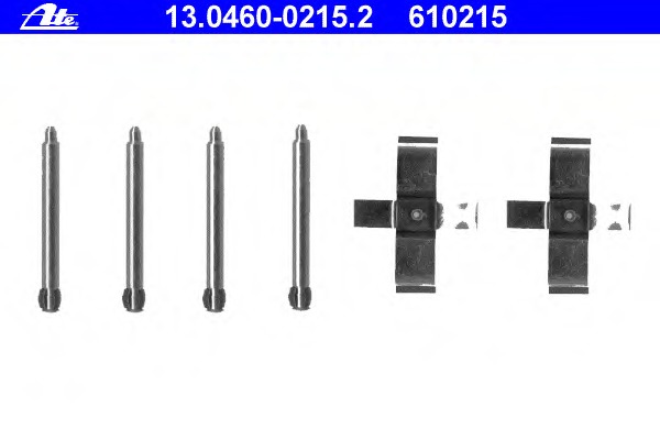 Set accesorii, placute frana 13.0460-0215.2 ATE - Componente/ accesorii frana Set accesorii, placute frana 13.0460-0215.2 ATE - Componente/ accesorii frana