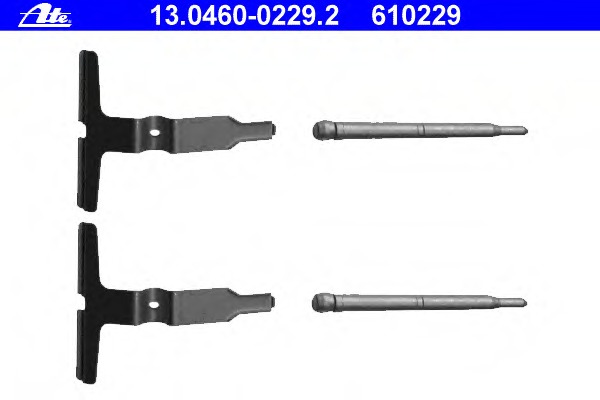 Set accesorii, placute frana 13.0460-0229.2 ATE - Componente/ accesorii frana Set accesorii, placute frana 13.0460-0229.2 ATE - Componente/ accesorii frana