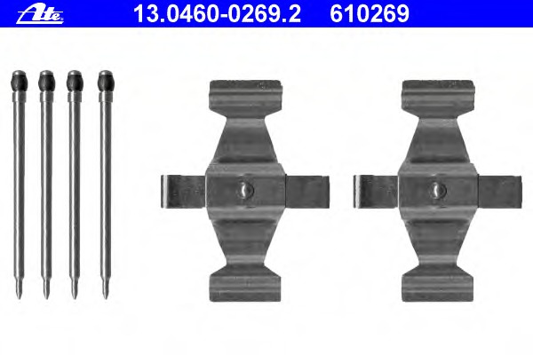Set accesorii, placute frana 13.0460-0269.2 ATE - Frana disc Set accesorii, placute frana 13.0460-0269.2 ATE - Frana disc