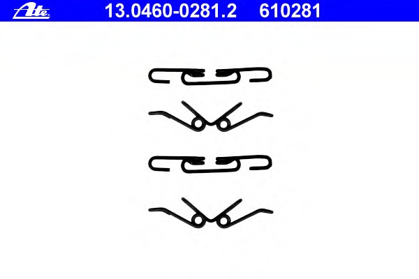 Set accesorii, placute frana 13.0460-0281.2 ATE - Componente/ accesorii frana