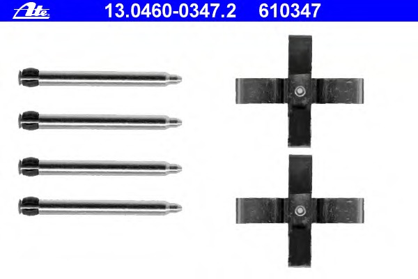 Set accesorii, placute frana 13.0460-0347.2 ATE - Componente/ accesorii frana