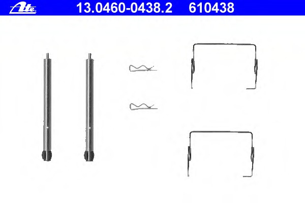 Set accesorii, placute frana 13.0460-0438.2 ATE - Componente/ accesorii frana Set accesorii, placute frana 13.0460-0438.2 ATE - Componente/ accesorii frana