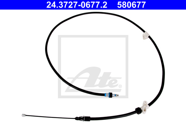 Cablu, frana de parcare 24.3727-0677.2 ATE - Maneta/ cablu Cablu, frana de parcare 24.3727-0677.2 ATE - Maneta/ cablu