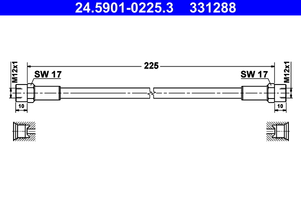 Furtun ambreiaj 24.5901-0225.3 ATE - Comanda ambreiaj Furtun ambreiaj 24.5901-0225.3 ATE - Comanda ambreiaj