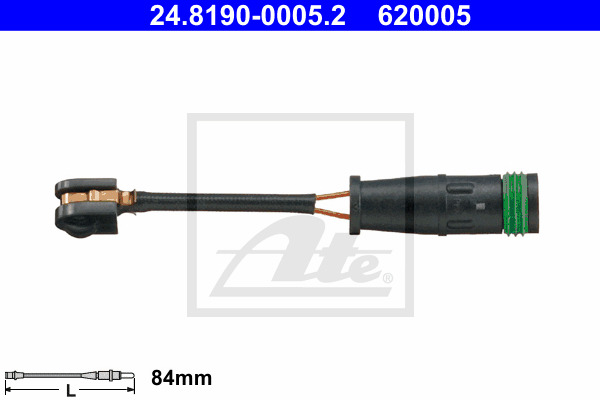 senzor de avertizare,uzura placute de frana 24.8190-0005.2 ATE - Componente/ accesorii frana senzor de avertizare,uzura placute de frana 24.8190-0005.2 ATE - Componente/ accesorii frana