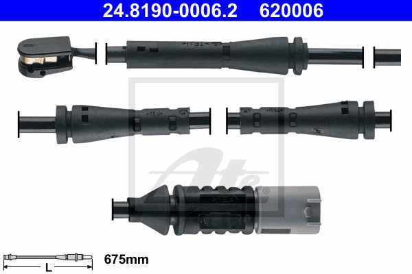 senzor de avertizare,uzura placute de frana 24.8190-0006.2 ATE - Componente/ accesorii frana senzor de avertizare,uzura placute de frana 24.8190-0006.2 ATE - Componente/ accesorii frana