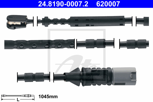 senzor de avertizare,uzura placute de frana 24.8190-0007.2 ATE - Componente/ accesorii frana senzor de avertizare,uzura placute de frana 24.8190-0007.2 ATE - Componente/ accesorii frana