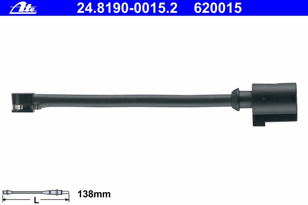 senzor de avertizare,uzura placute de frana 24.8190-0015.2 ATE - Frana disc senzor de avertizare,uzura placute de frana 24.8190-0015.2 ATE - Frana disc