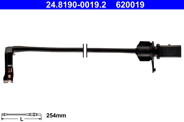 senzor de avertizare,uzura placute de frana 24.8190-0019.2 ATE - Componente/ accesorii frana senzor de avertizare,uzura placute de frana 24.8190-0019.2 ATE - Componente/ accesorii frana