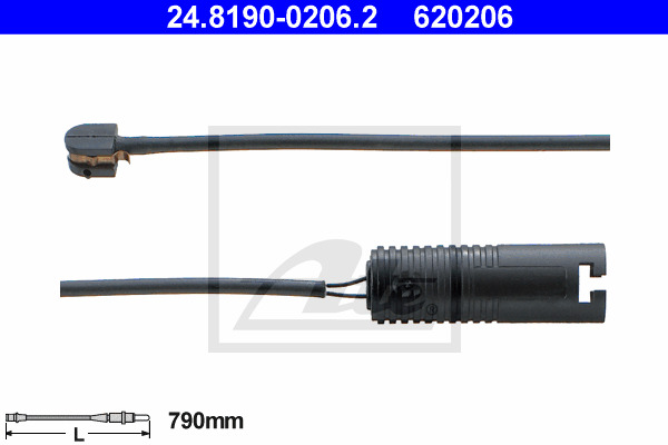 senzor de avertizare,uzura placute de frana 24.8190-0206.2 ATE - Indicator de uzura placute frana senzor de avertizare,uzura placute de frana 24.8190-0206.2 ATE - Indicator de uzura placute frana