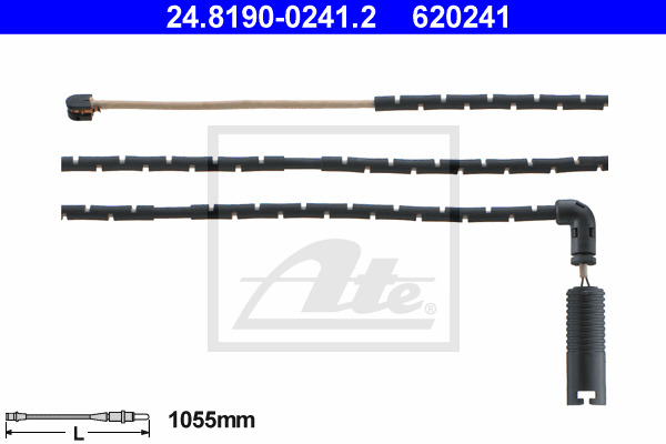 senzor de avertizare,uzura placute de frana 24.8190-0241.2 ATE - Componente/ accesorii frana senzor de avertizare,uzura placute de frana 24.8190-0241.2 ATE - Componente/ accesorii frana