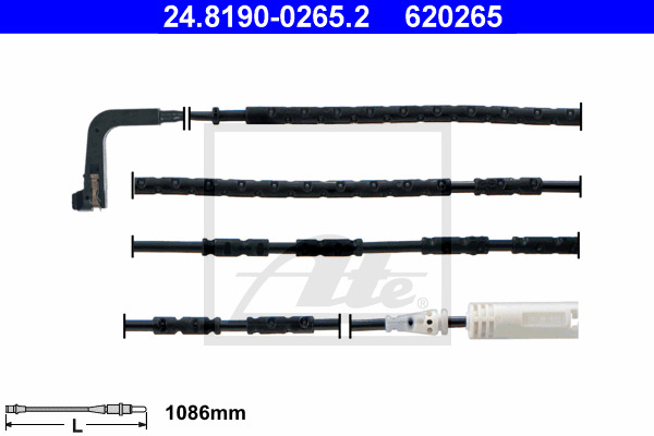 senzor de avertizare,uzura placute de frana 24.8190-0265.2 ATE - Indicator de uzura placute frana senzor de avertizare,uzura placute de frana 24.8190-0265.2 ATE - Indicator de uzura placute frana