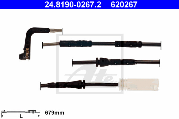 senzor de avertizare,uzura placute de frana 24.8190-0267.2 ATE - Indicator de uzura placute frana senzor de avertizare,uzura placute de frana 24.8190-0267.2 ATE - Indicator de uzura placute frana