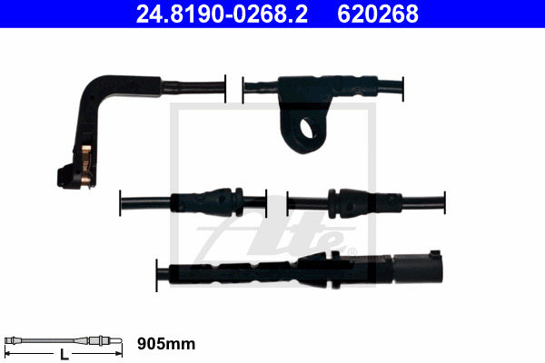 senzor de avertizare,uzura placute de frana 24.8190-0268.2 ATE - Indicator de uzura placute frana senzor de avertizare,uzura placute de frana 24.8190-0268.2 ATE - Indicator de uzura placute frana