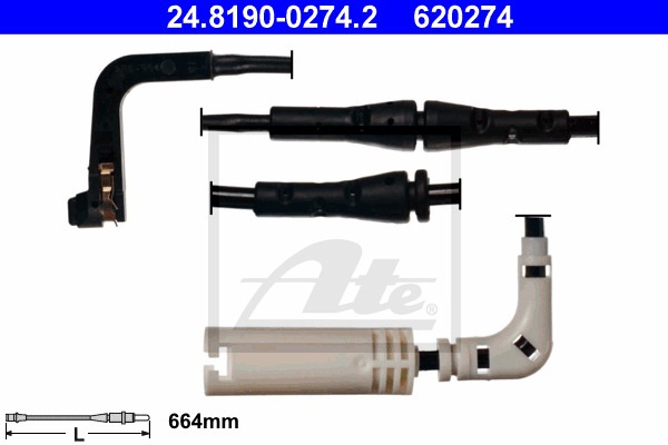 senzor de avertizare,uzura placute de frana 24.8190-0274.2 ATE - Indicator de uzura placute frana senzor de avertizare,uzura placute de frana 24.8190-0274.2 ATE - Indicator de uzura placute frana