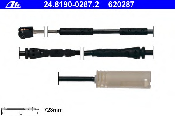 senzor de avertizare,uzura placute de frana 24.8190-0287.2 ATE - Indicator de uzura placute frana senzor de avertizare,uzura placute de frana 24.8190-0287.2 ATE - Indicator de uzura placute frana