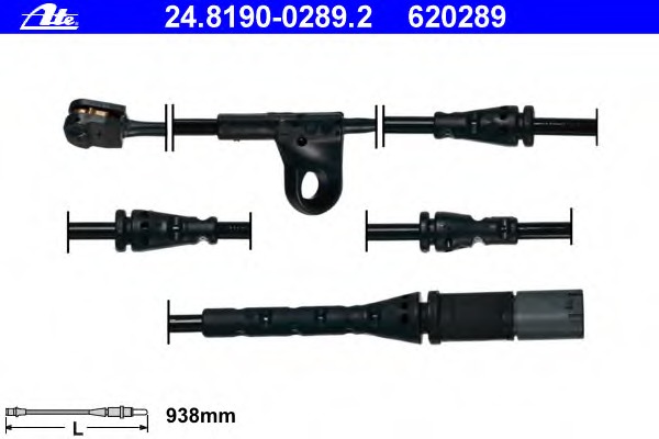 senzor de avertizare,uzura placute de frana 24.8190-0289.2 ATE - Indicator de uzura placute frana senzor de avertizare,uzura placute de frana 24.8190-0289.2 ATE - Indicator de uzura placute frana